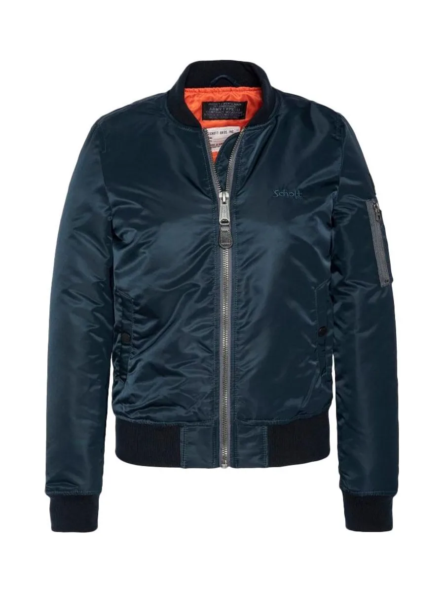 Bomber Marine Femme Schott Femme JET17W 2