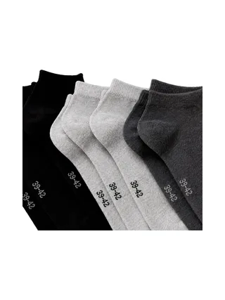 Lot de 5 paires de chaussettes Grises/Noires Mixte Espace des Marques 2