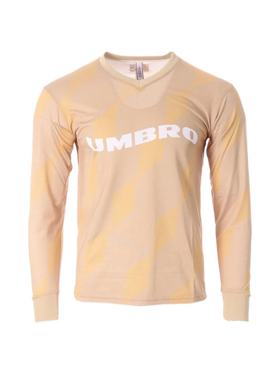 T-Shirt de Sport Beige Homme Umbro Pitch Crew 2