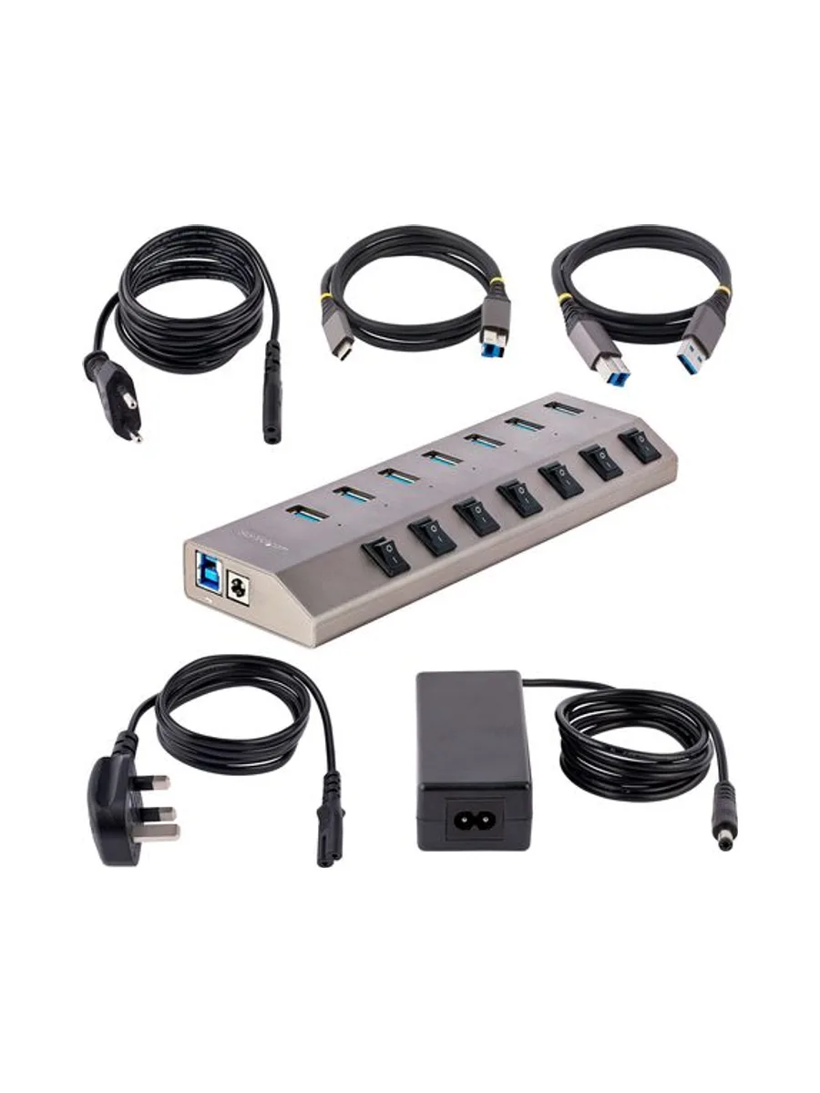 Startech 7-Port Self-Powered USB-C Hub 6