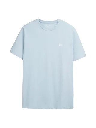 T-shirt Bleu Homme Teddy Smith Total 1