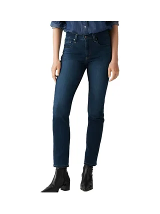 Jean 724 Bleu Femme Levi's High Rise Straight Dark In 1