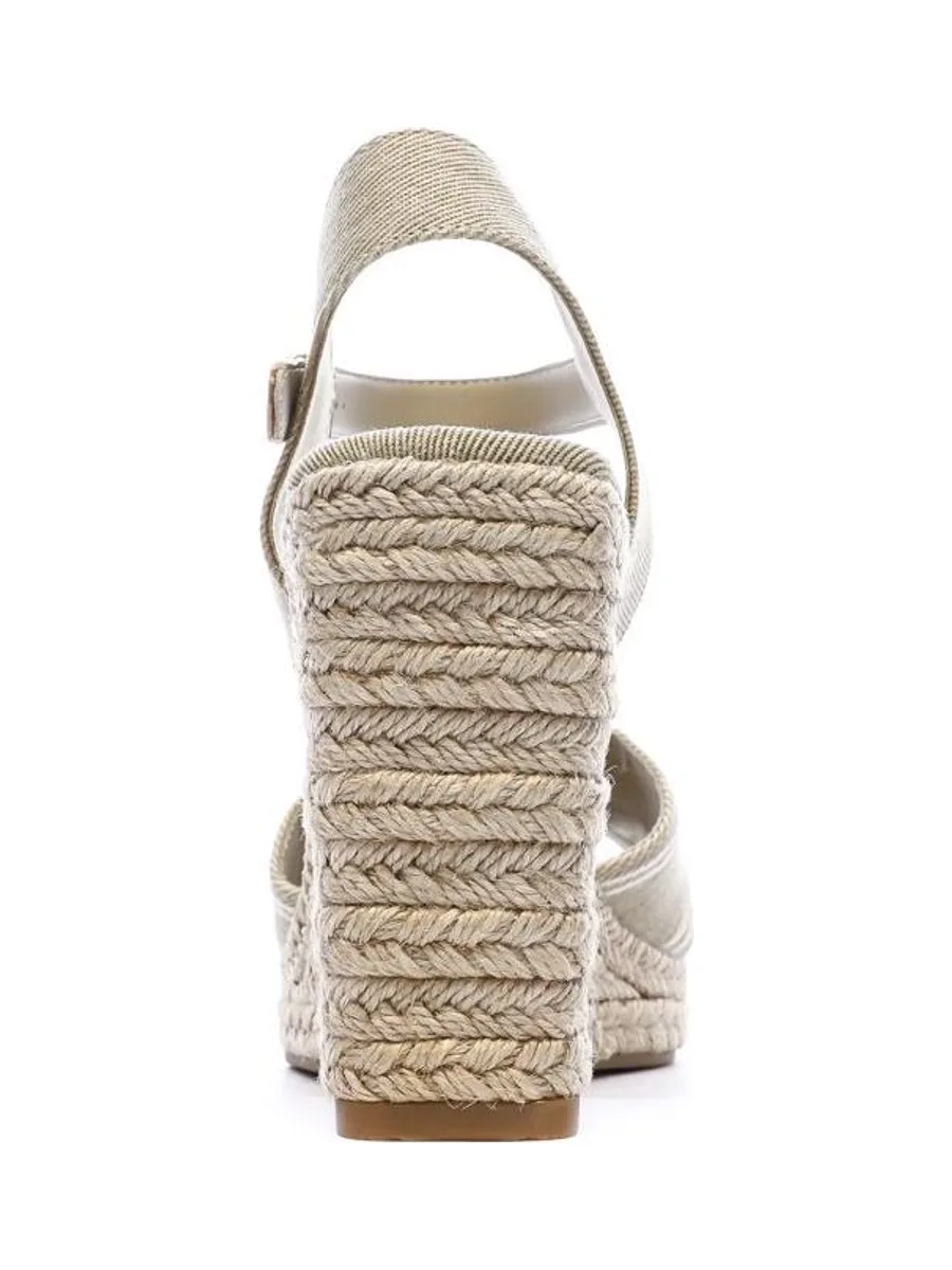 Sandales Compensées Beiges Femme Tommy Hilfiger FW0FW08668 4