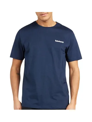 T-Shirt Marine Homme Timberland Small Linear 1