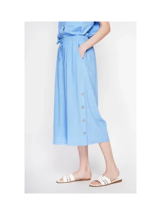 Pantalon coupe jupe poches latérale boutonne sur les cotes 1