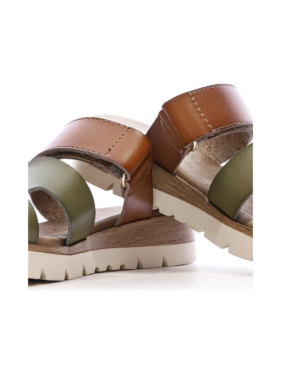 Sandales Kaki/Marron Femme Xti 144125 8