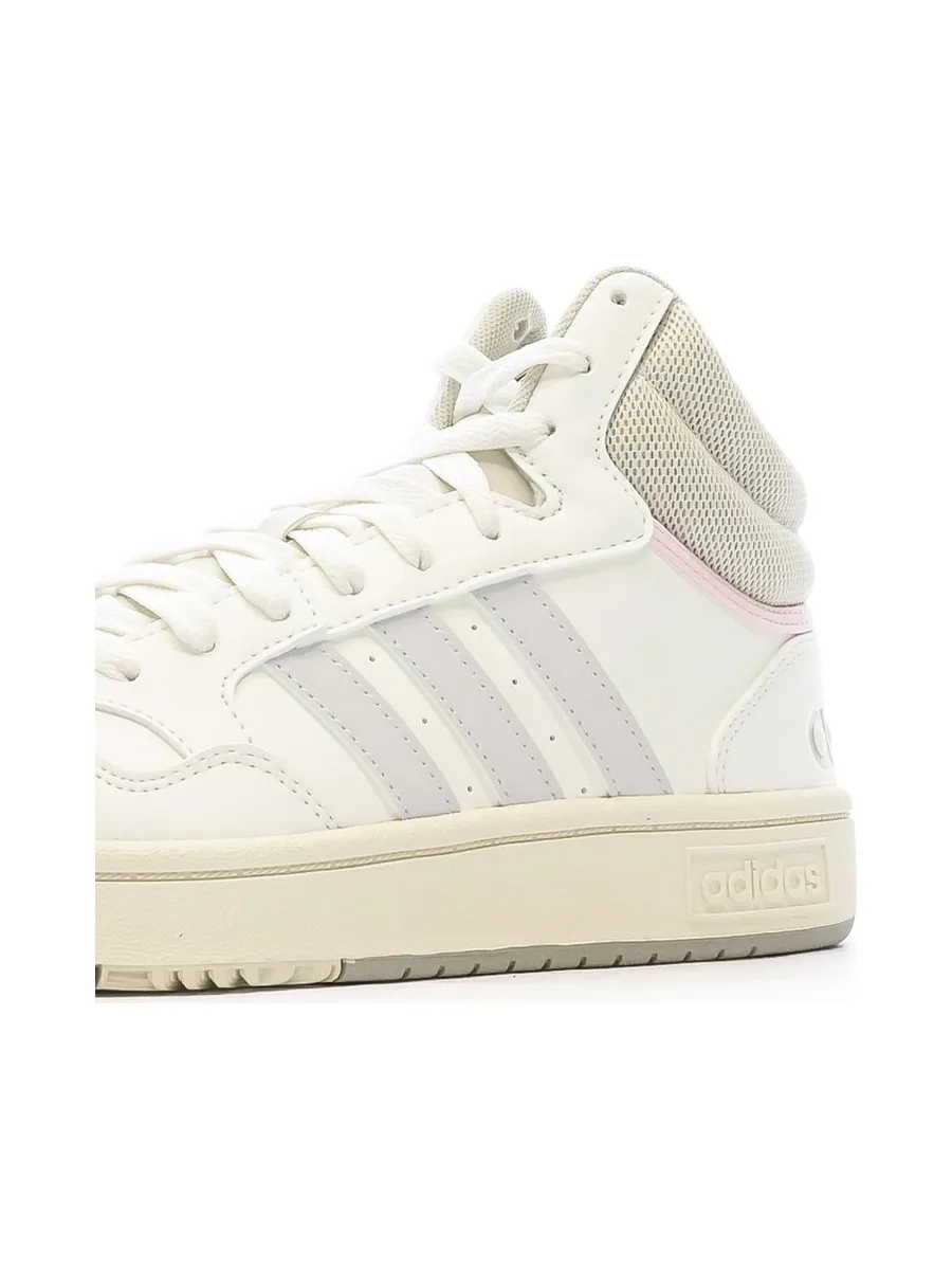 Baskets Beige/Rose Femme Adidas Hoops 3.0 8