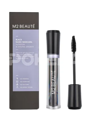 M2 Beaute Black Nano Mascara 6ml - Nutrition & Natural Growth 1