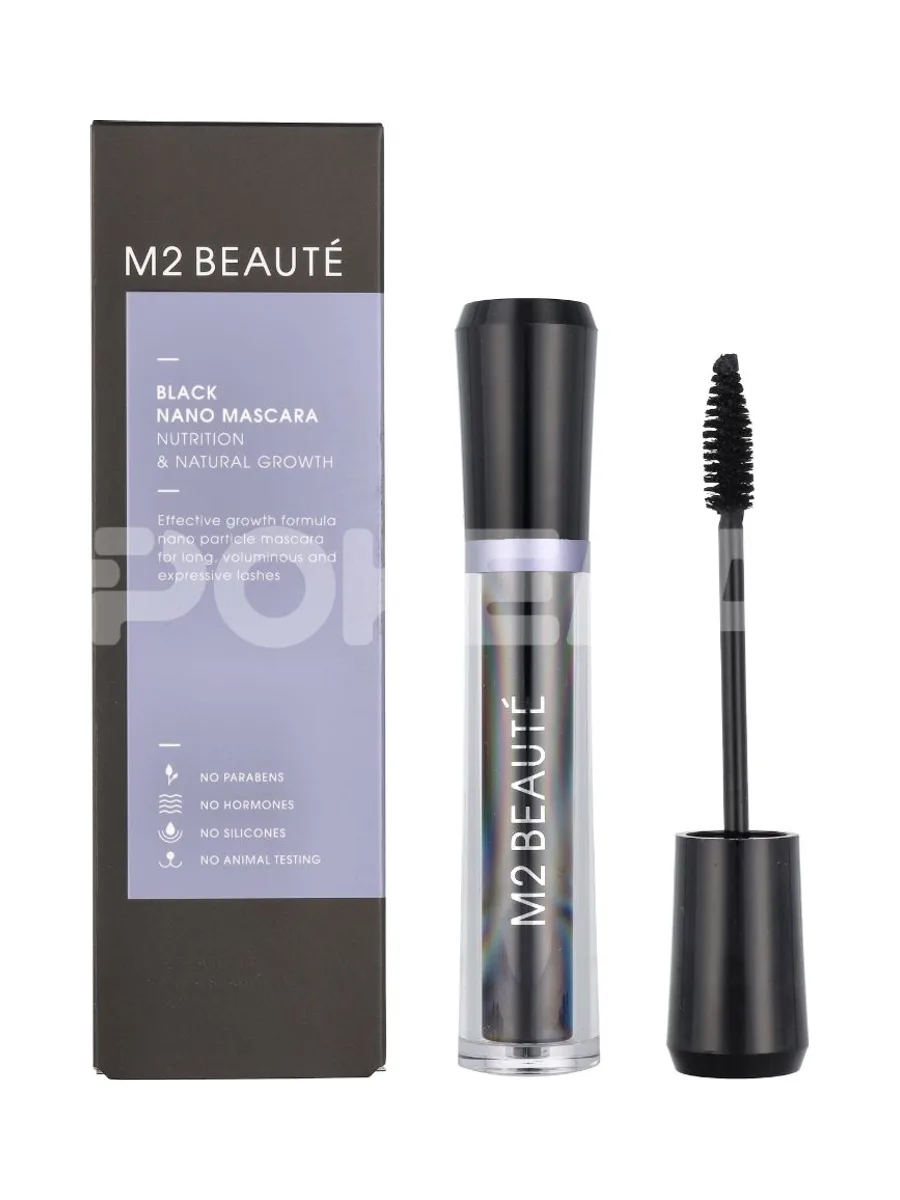 M2 Beaute Black Nano Mascara 6ml - Nutrition & Natural Growth 1