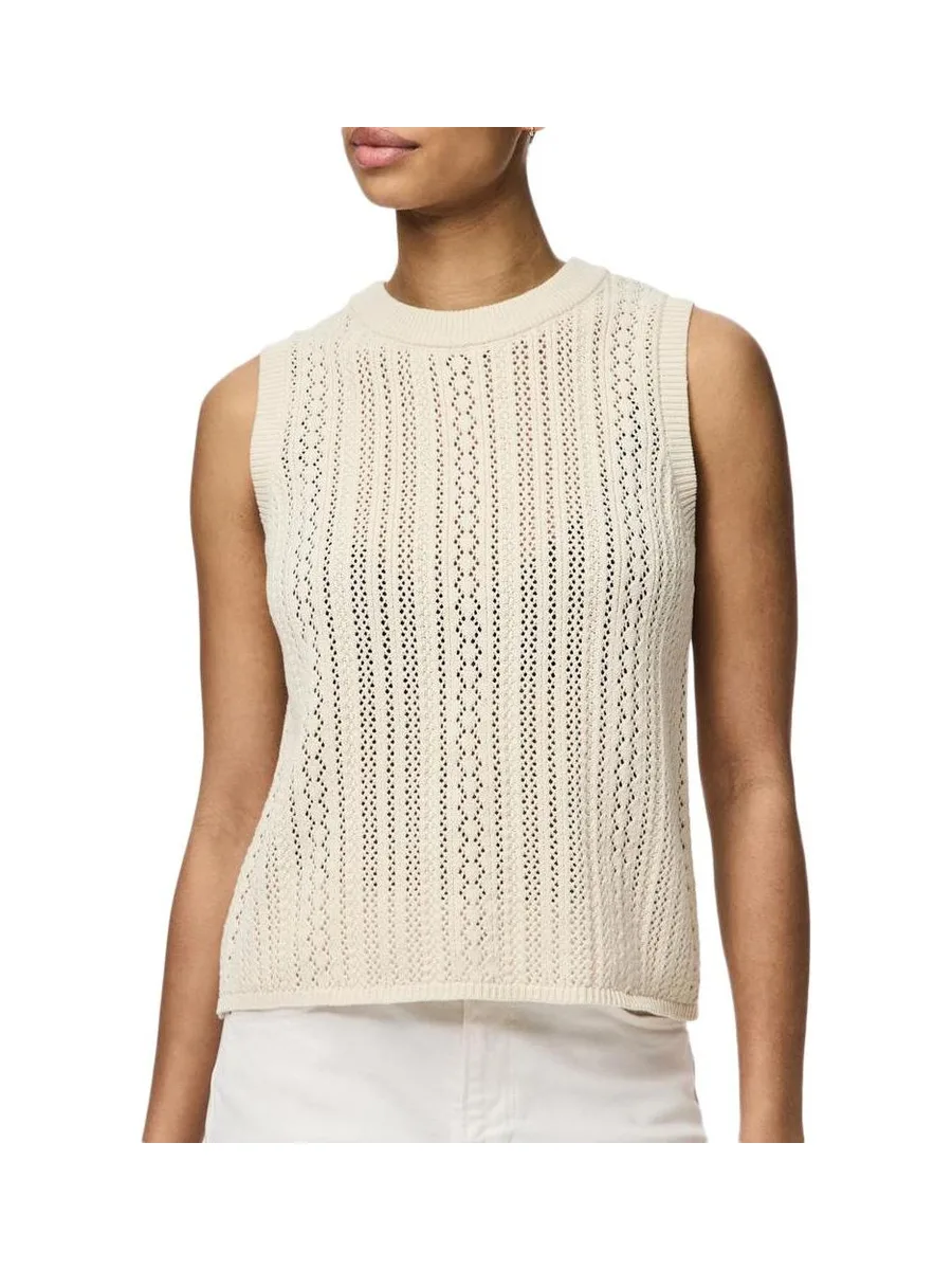 Débardeur Beige Femme Pieces Nuka 1