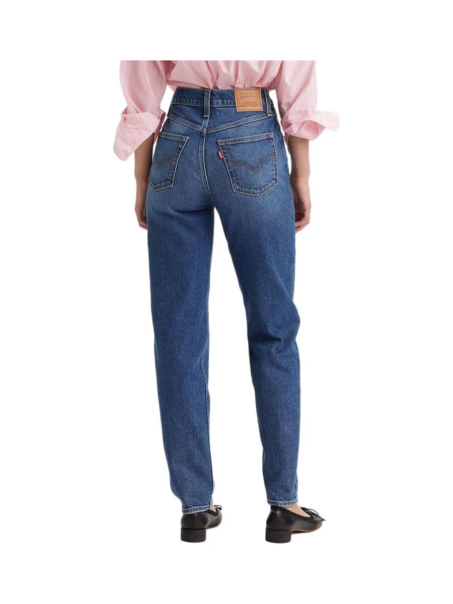 Jean Bleu Foncé Femme Levi's 80's Mom 3