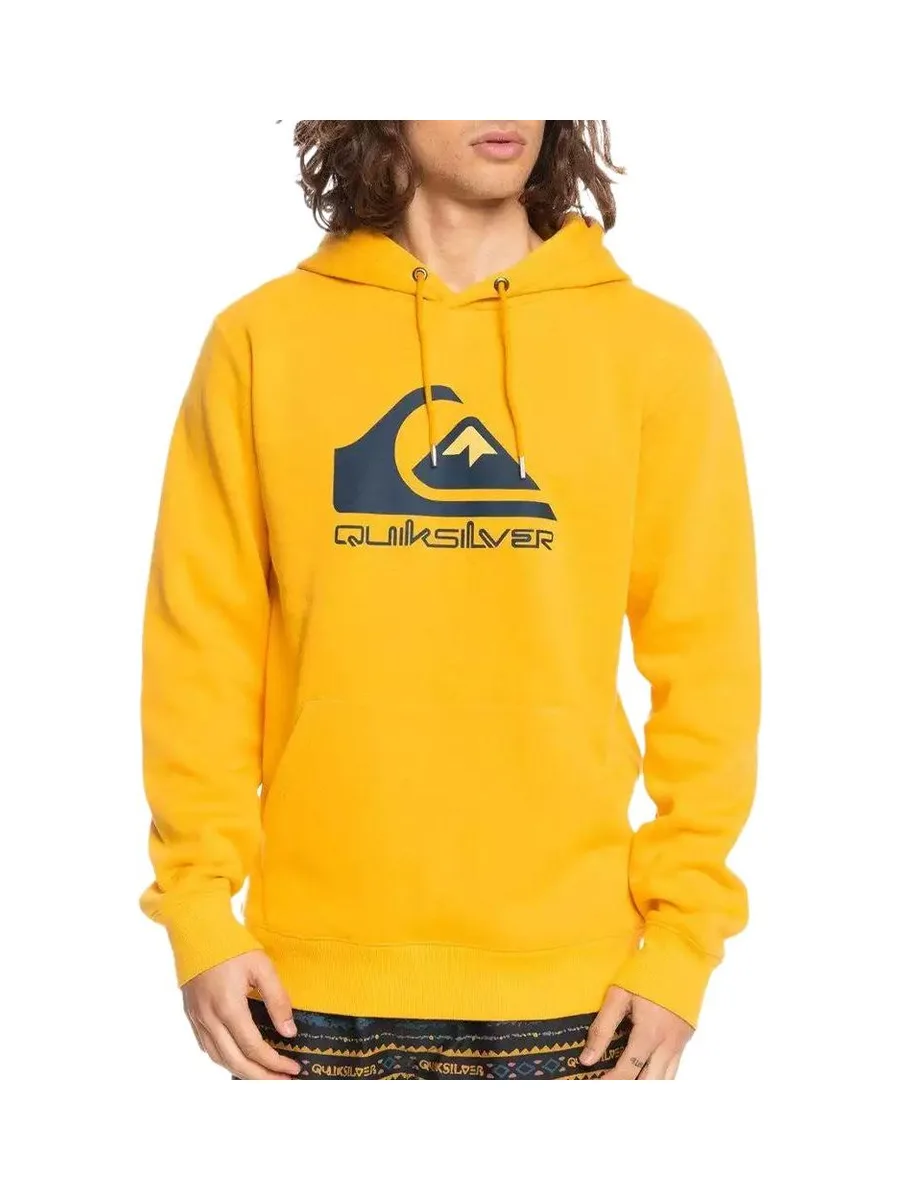 Sweat Jaune Homme Quiksilver Biglogohood 2