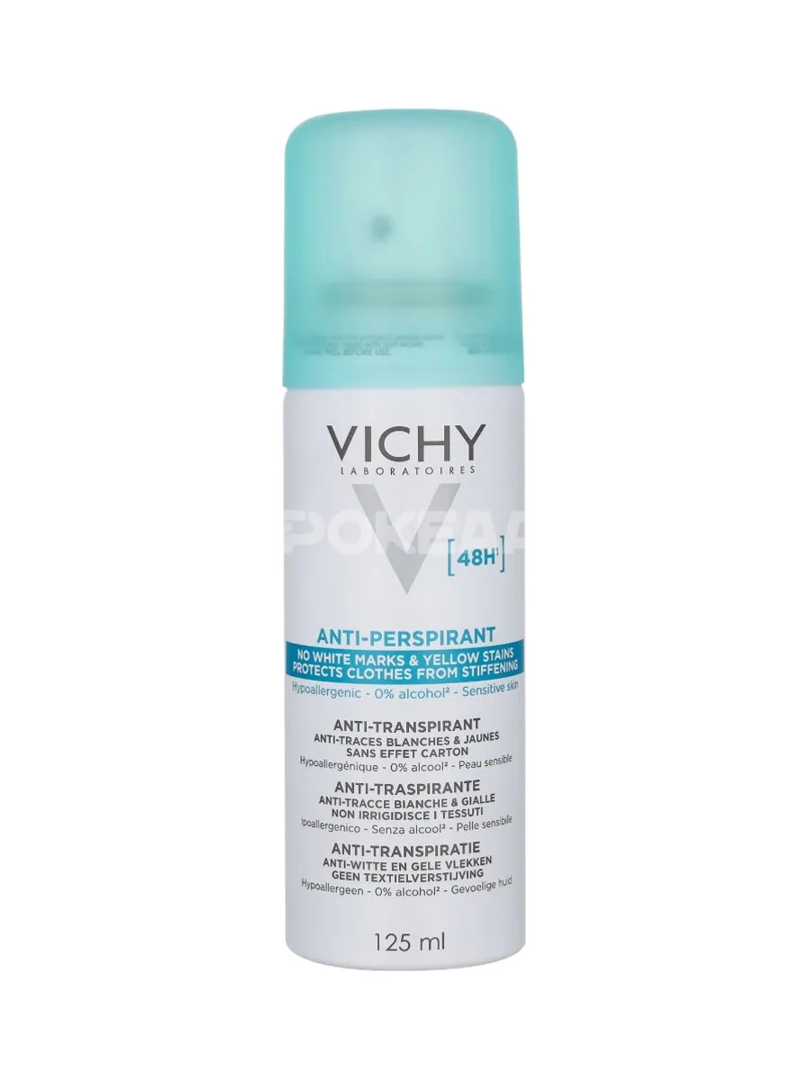 Vichy 48H Anti-Transpirant Anti-Traces Deo Spray 125ml - Alcohol free - Paraben free 1