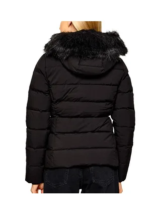 Doudoune Noire Femme Tommy Hilfiger Hood Puffer 2