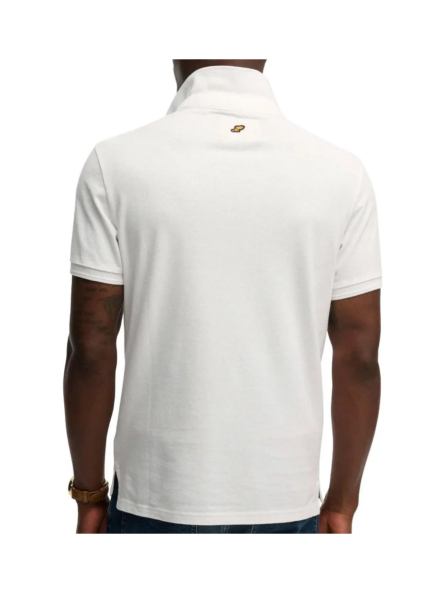 Polo Blanc Homme Superdry Classic Pique 2