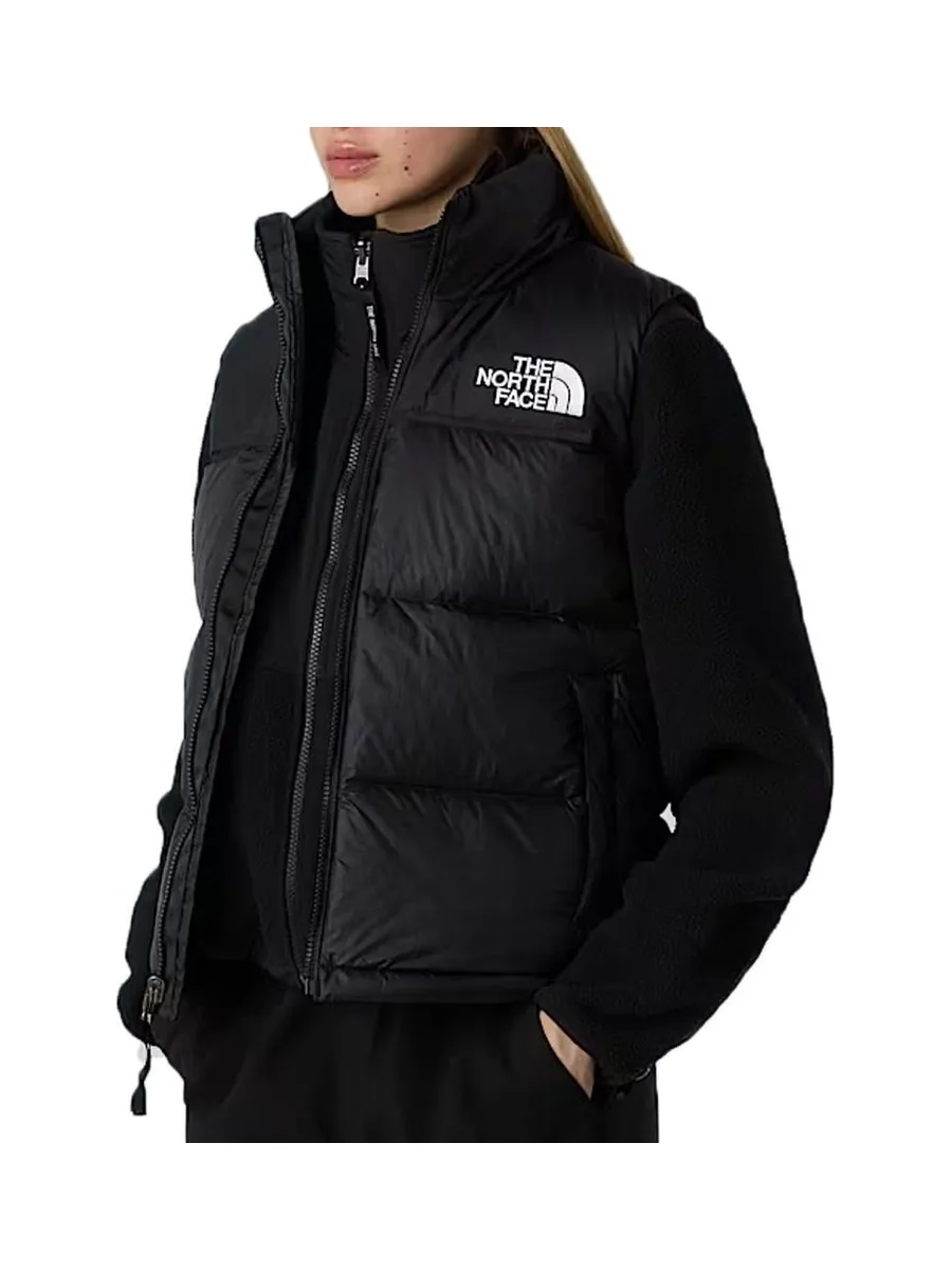 Doudoune Sans Manches Noire Femme The North Face Nuptse 1