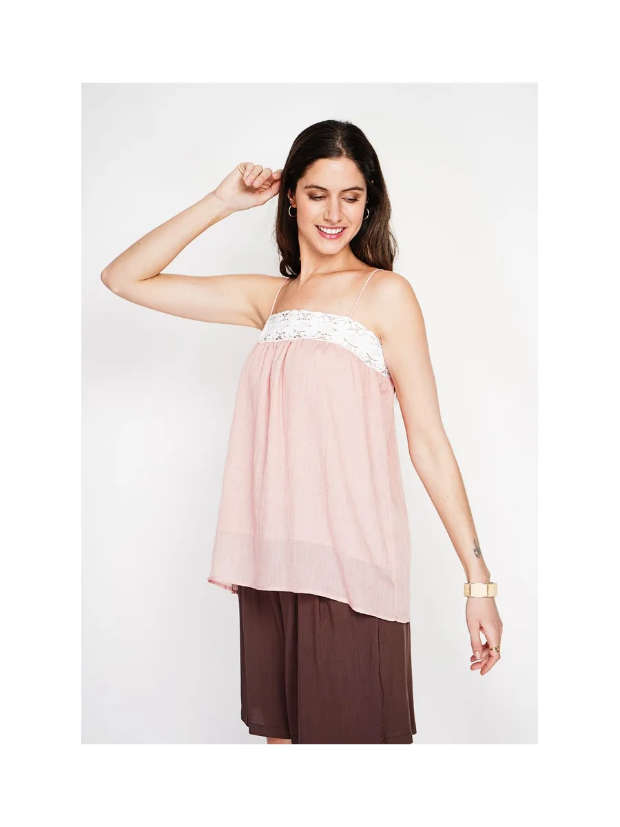 Bretelle à dentelle coupe babydoll 17