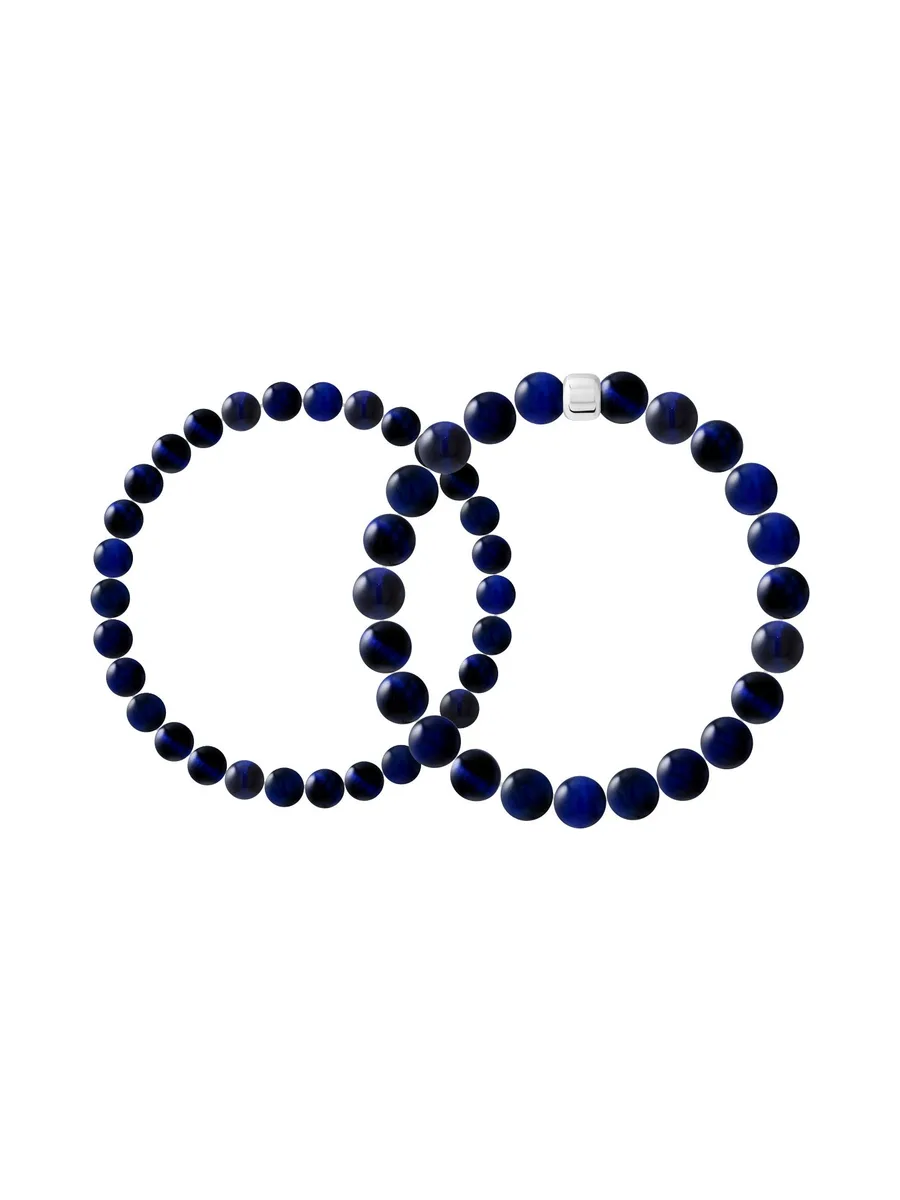 Ensemble de 2 Bracelets — Argent 925 Millièmes Rhodié — 22 cm — Homme 1