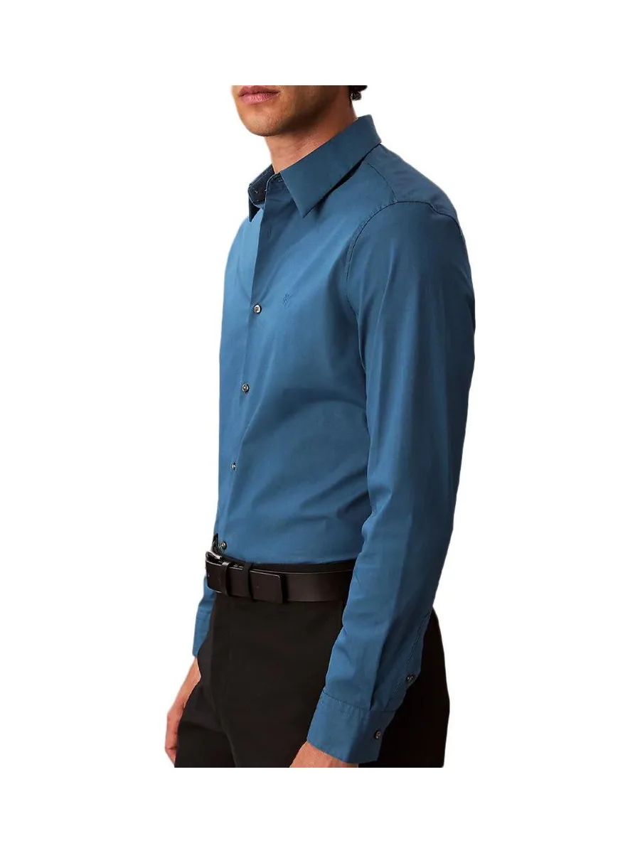Chemise Bleu Homme Calvin Klein Jeans Solid 3
