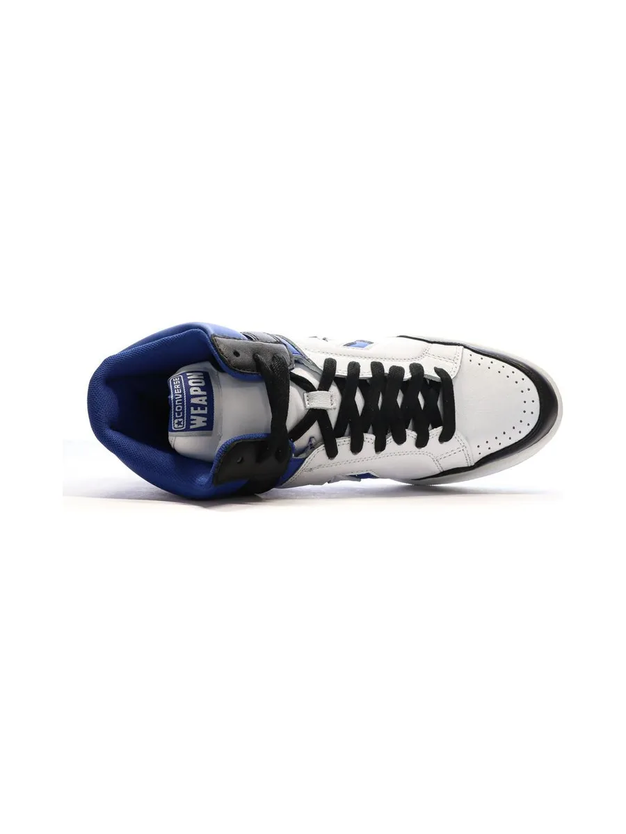 Baskets Blanches/Noires/Bleu Homme Converse Weapon 5