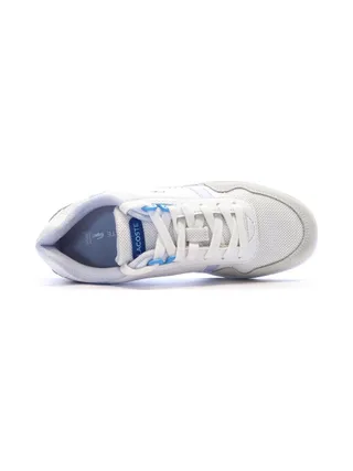 Baskets Blanches/Bleu Femme Lacoste Clip 124 4