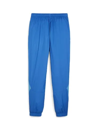 OM Pantalon d'entraînement Bleu Homme Puma Prematch Woven 2