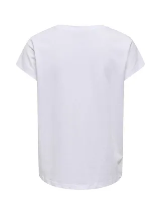 T-Shirt Blanc Femme ONLY PLAY Save Loose 2