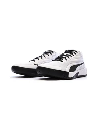 Chaussures de Basketball Grises/Blanches Homme Puma Court Pro 6