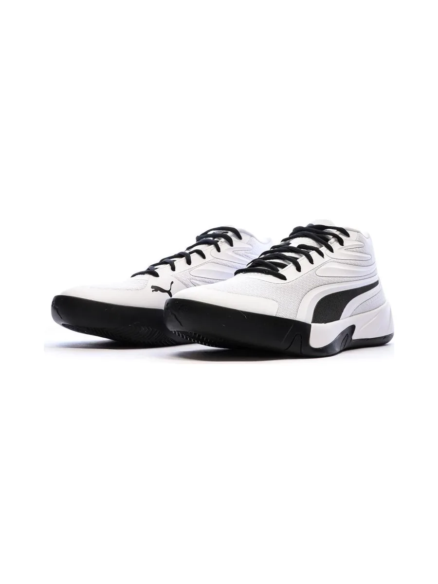 Chaussures de Basketball Grises/Blanches Homme Puma Court Pro 7