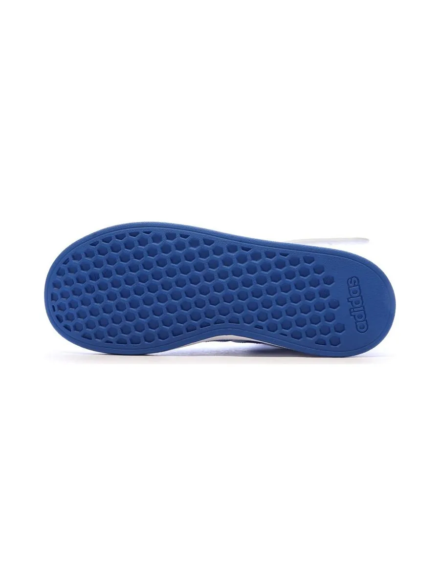 Baskets Blanche/Bleu Garçon Adidas Grand Court Mid K 5