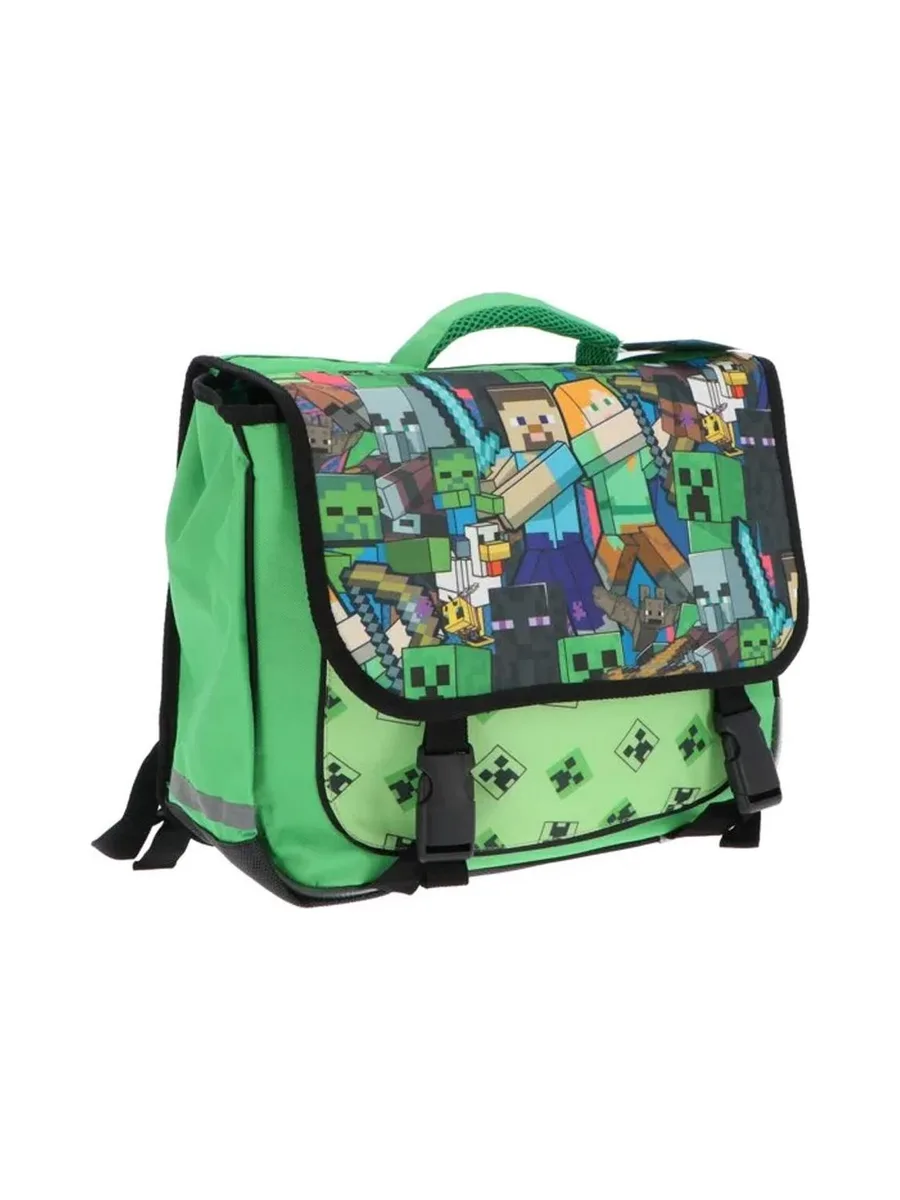 Cartable Vert Garçon Minecraft 2