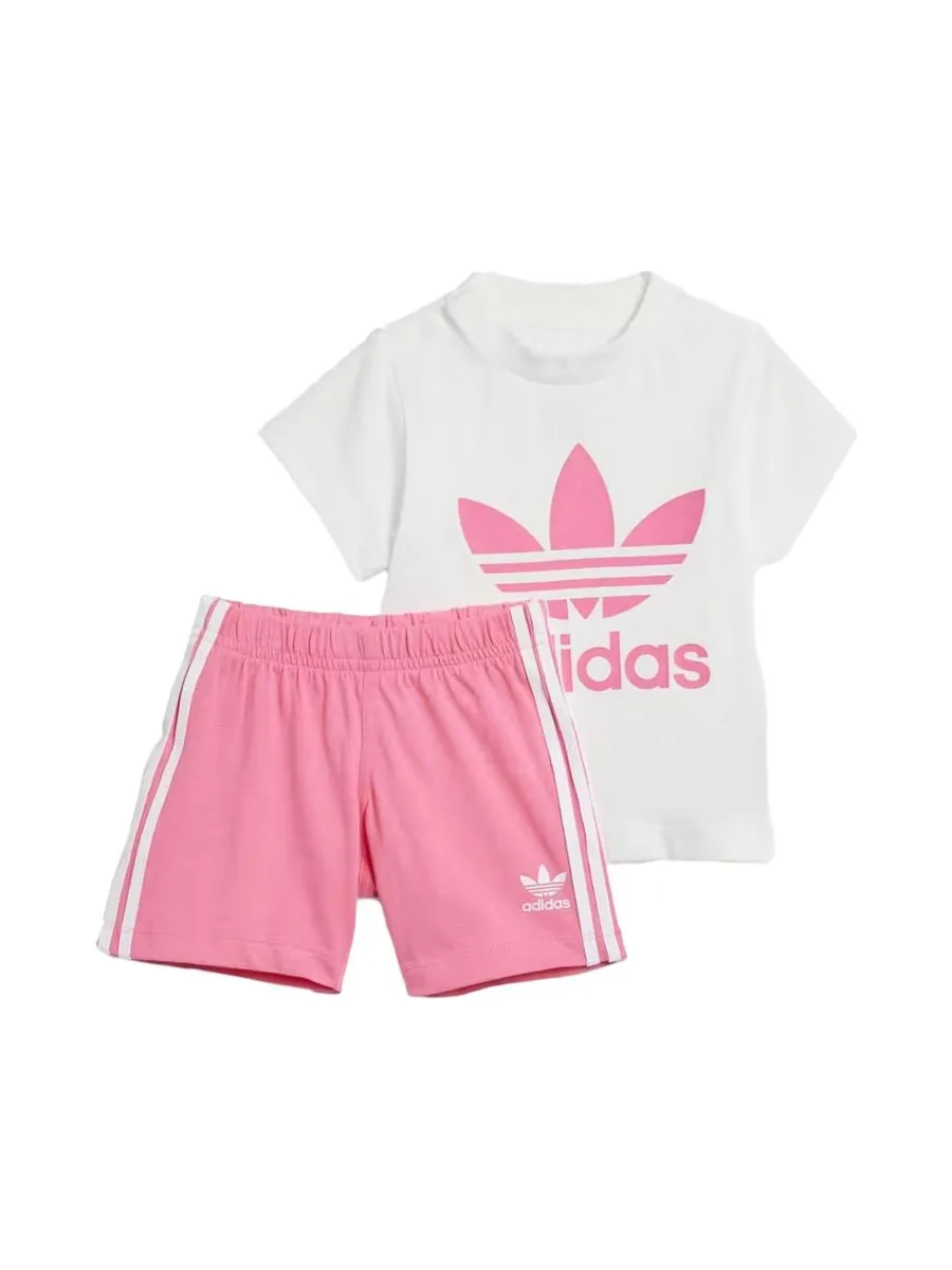 Ensemble Blanc/Rose Fille Adidas IR6865 2