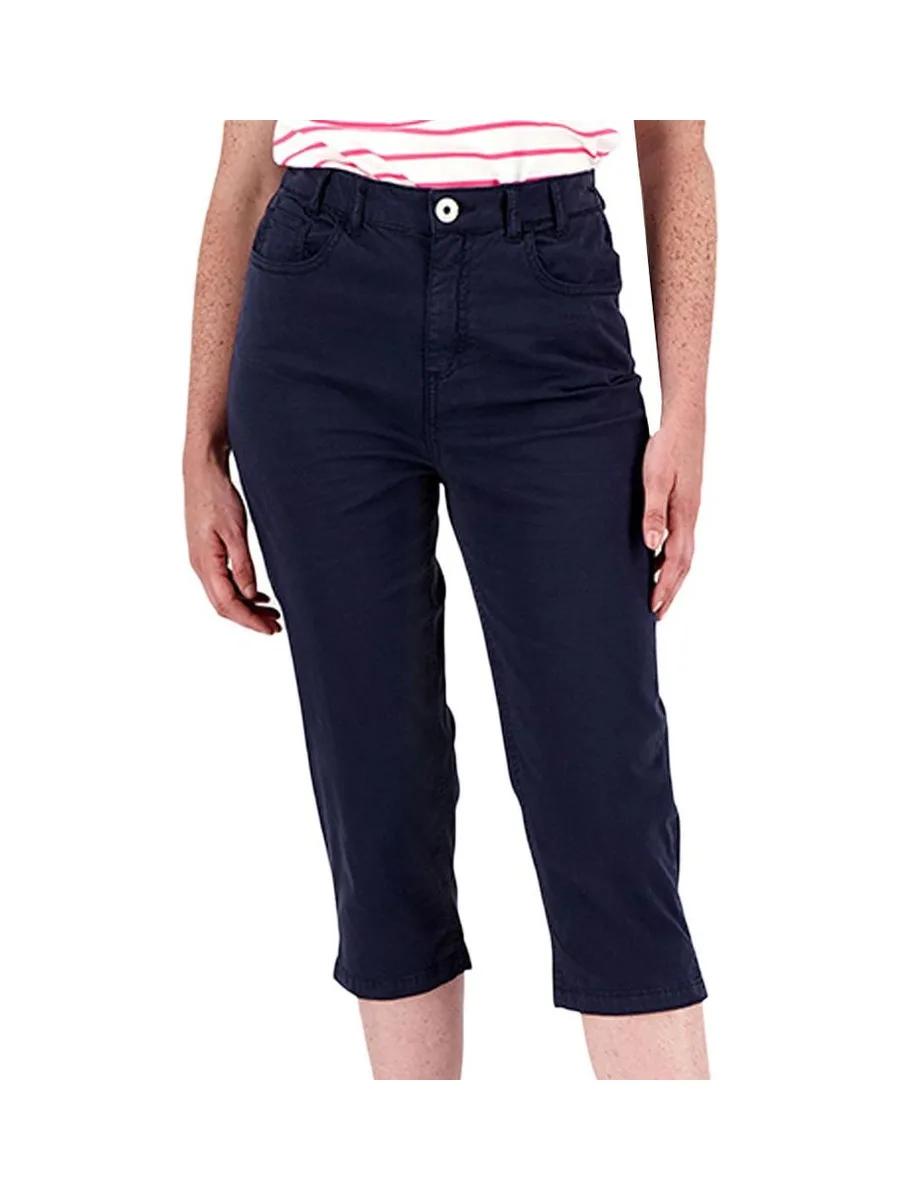 Pantacourt Corsaire Marine Femme TBS SANTACOR 2