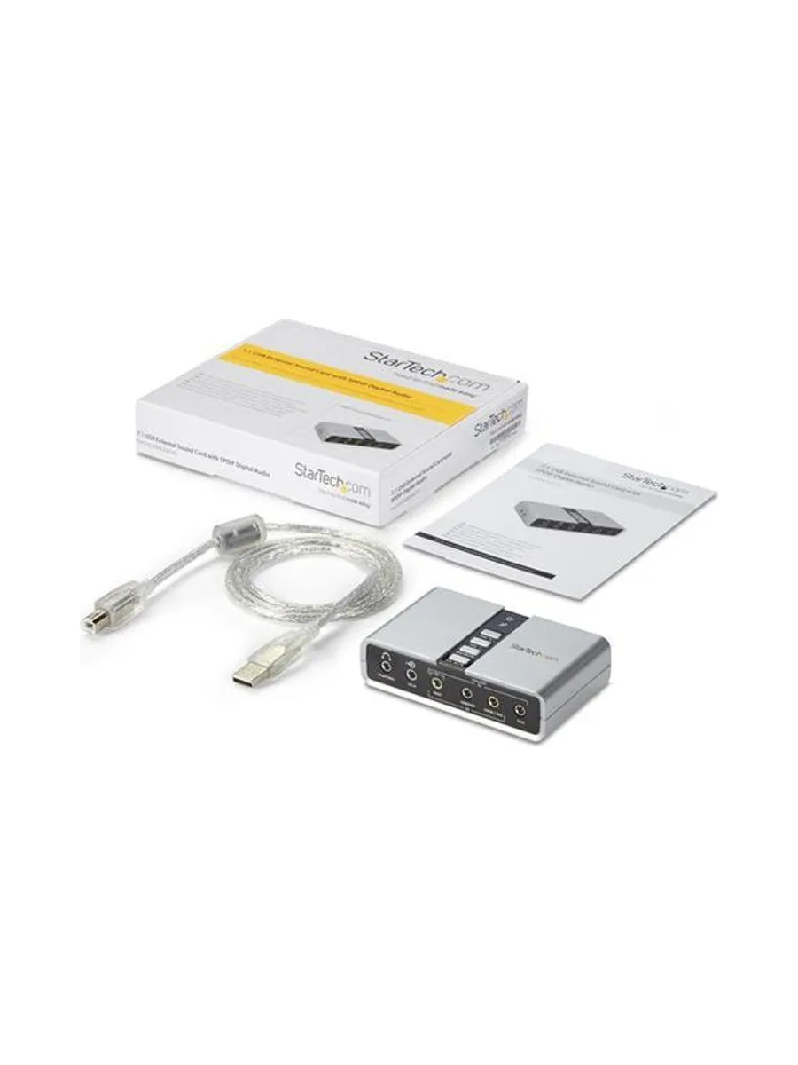USB Audio Adapter External Sound Card 7