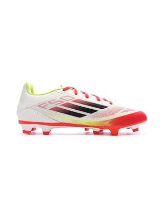 Chaussures de Foot Blanc/Rouge Homme Adidas F50 Club FG/MG 2