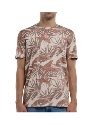 T-shirt Beige/Bordeaux Homme Teddy Smith Areski 1