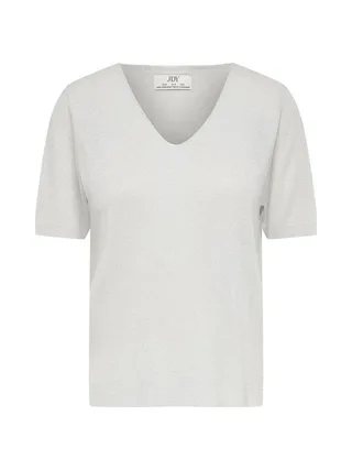 T-Shirt Gris Perle Femme JDY Laya 1