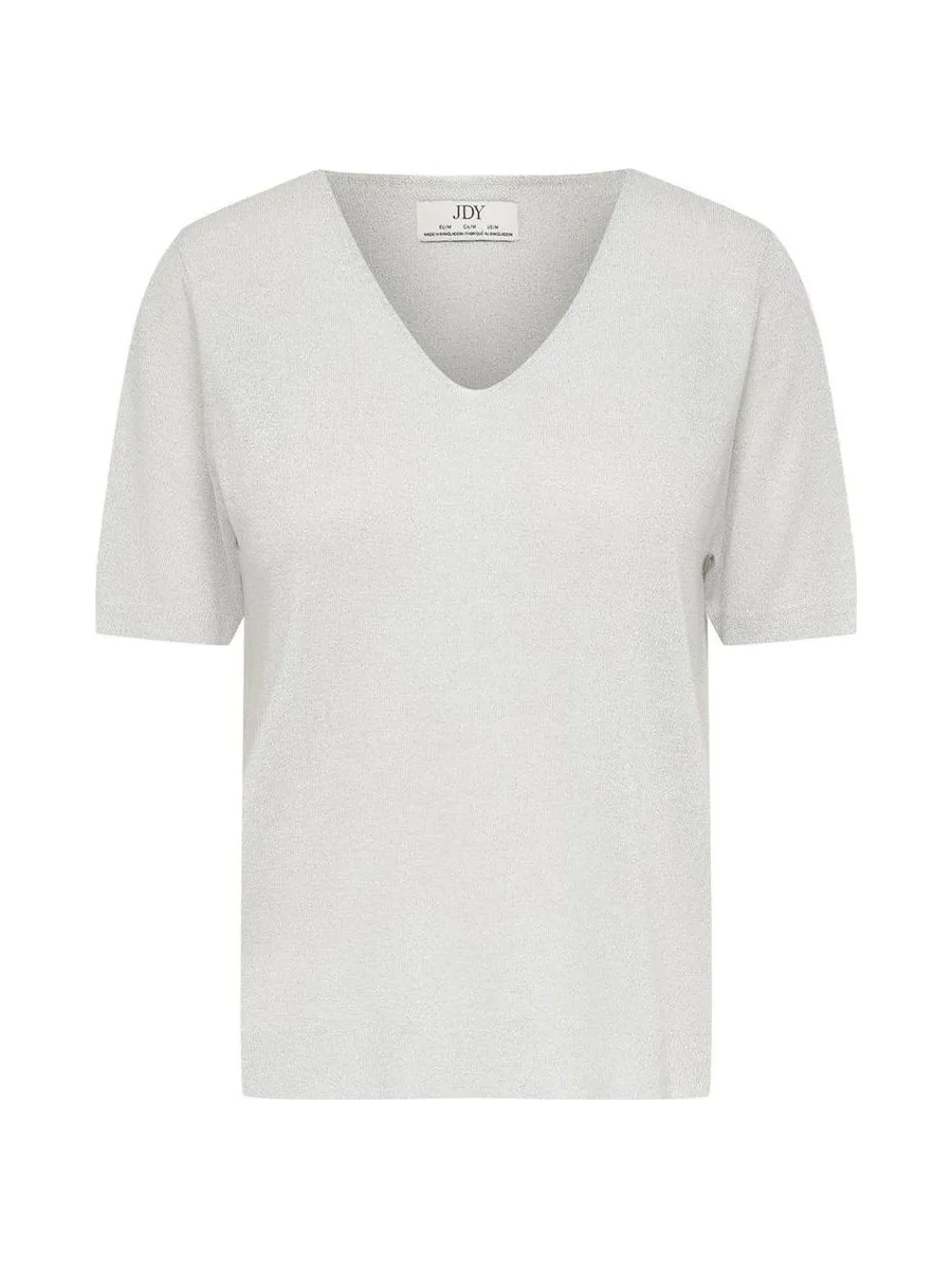 T-Shirt Gris Perle Femme JDY Laya 1