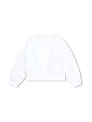 Sweat Blanc Fille Billieblush U20099 2