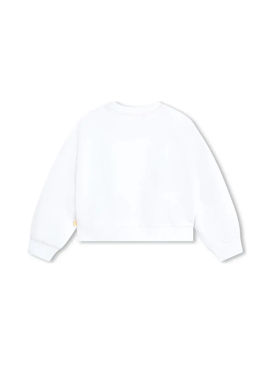 Sweat Blanc Fille Billieblush U20099 2