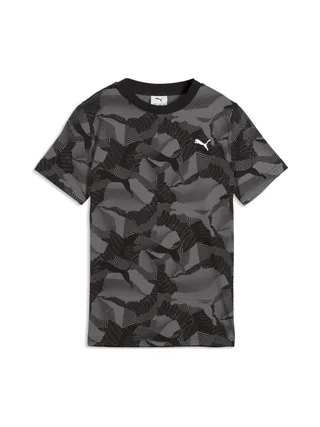 T-Shirt Noir Garçon Puma Ess Camo Aop 1