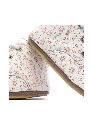 Chaussons Blanc à Fleurs Fille Aster Layas 7