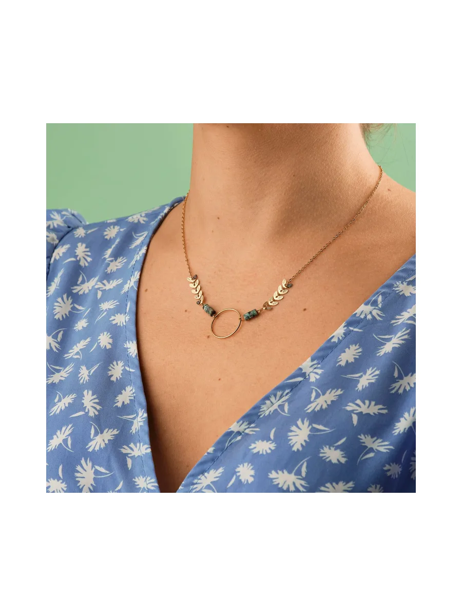 Collier Alina - Gris bleuté 2