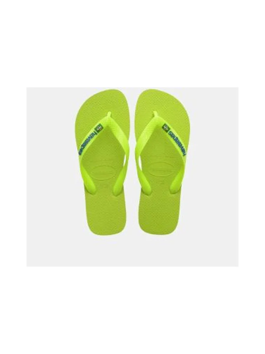 HAVAIANAS Logo Brésil Néon - Tongs 2