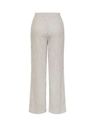 Pantalon Blanc/Marron Femme JDY Ocean 2