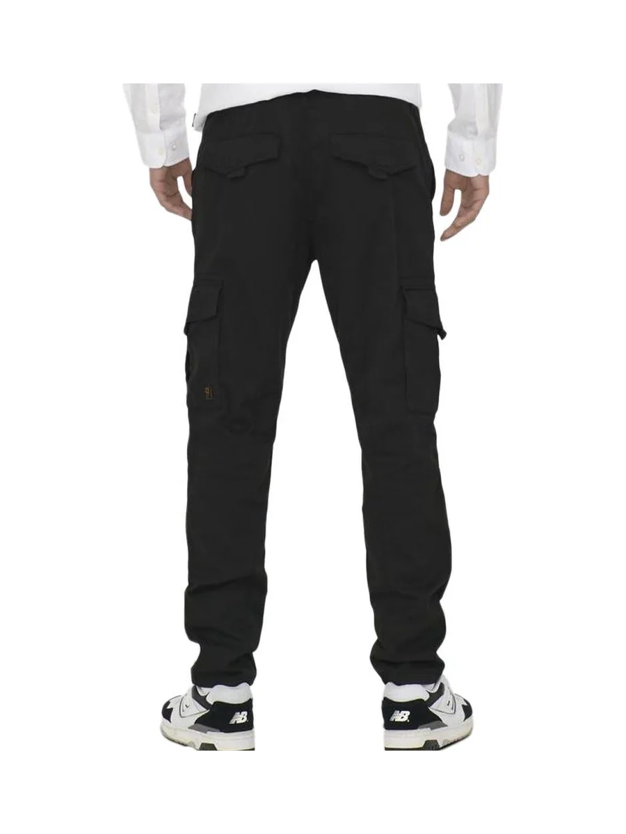 Pantalon Cargo Noir Homme Only & Sons Dean 2
