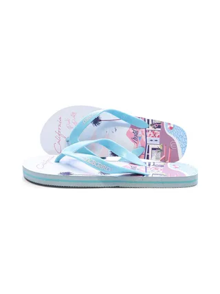 Tongs Bleu/rose Femme Longboard Calasi T 1