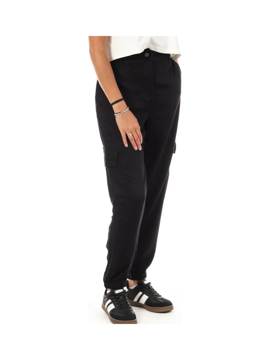 Pantalon Fluide Noir Femme Lee Cooper Okarta 2
