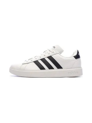 Baskets Blanches/Noires Homme Adidas Grand Court 2.0 1