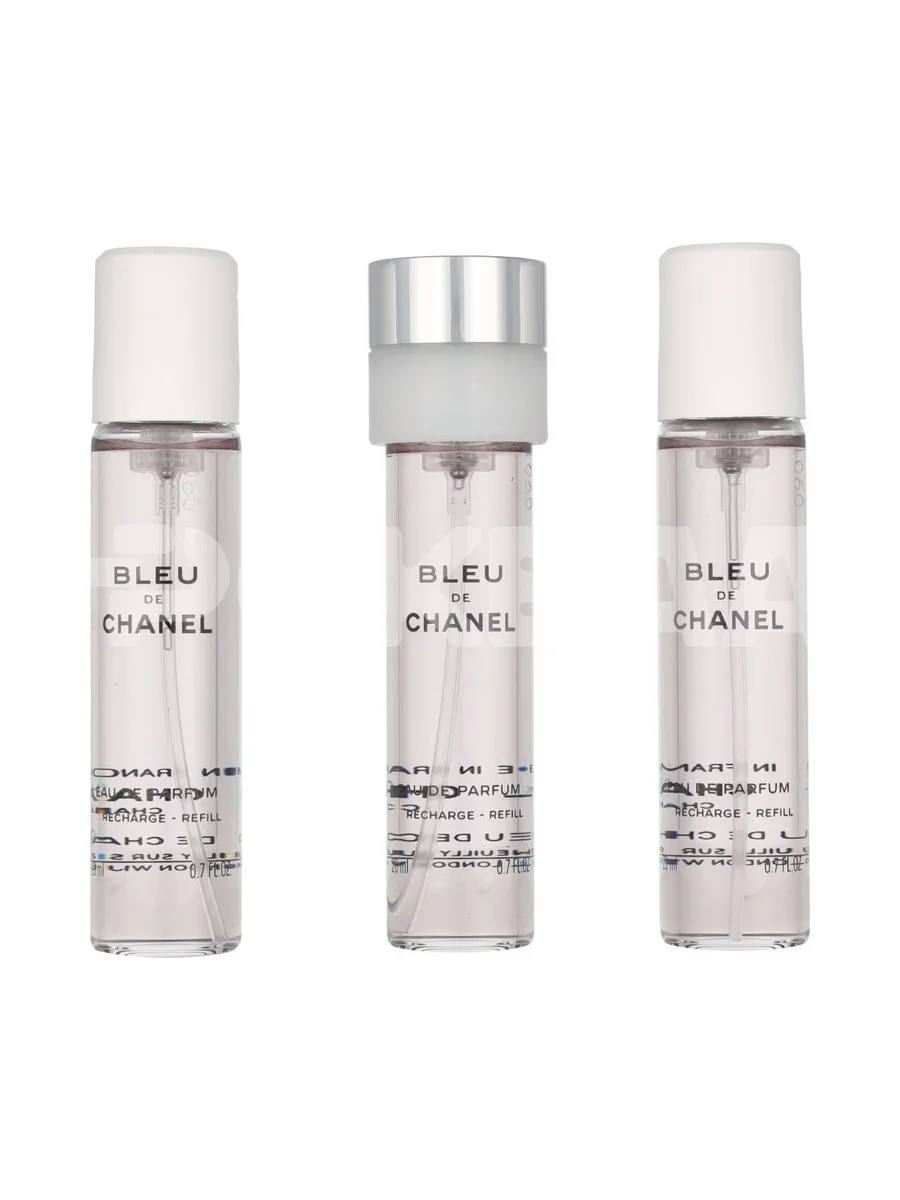 Chanel Bleu De Chanel Pour Homme Giftset 60ml - 3x Edp Spray 20ml Refill - Travel Sprays 2
